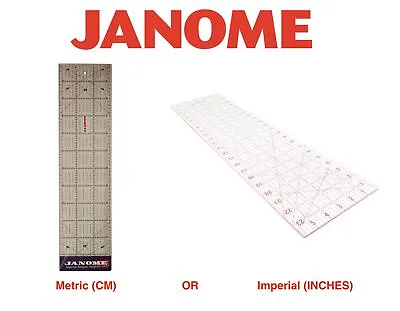 Janome Transparent Quilting Ruler Craft Patchwork Rectangle Template CM / INCHES • £13.90