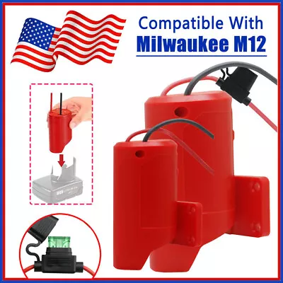 DIY Battery Adapter Wires Power Wheels Robotic Compatible With Milwaukee M12 12V • $10.85