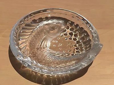 Lalique Crystal Ashtray - Koi Fish - Authentic - Signed Lalique France • £195