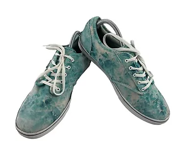 VANS Off The Wall Atwood Women Shoes Blue 11 M Tye Dye Lace Up Comfort Sneakers • $27.82