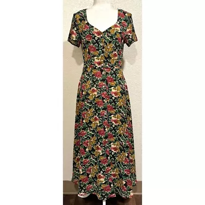 The Nu Oz Australia Vintage 80s Button Midi Dress Women's S/M • $28.12