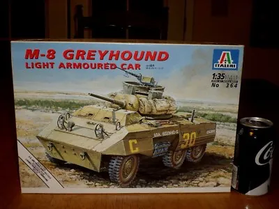 WW#2 U.S.A. -- M-8 GREYHOUND LIGHT ARMORED CAR Plastic Model Kit Scale 1/35 • $40