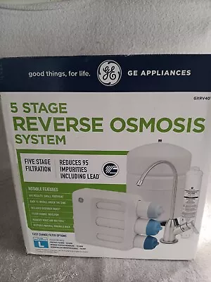 GE Reverse Osmosis Water Filtration System 5 Stage (GXRV40TBN) • $89