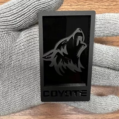 Coyote Badge Emblem Fits Mustang Grill / Trunk BLACK OUT Angry Agressive Racing • $29.99