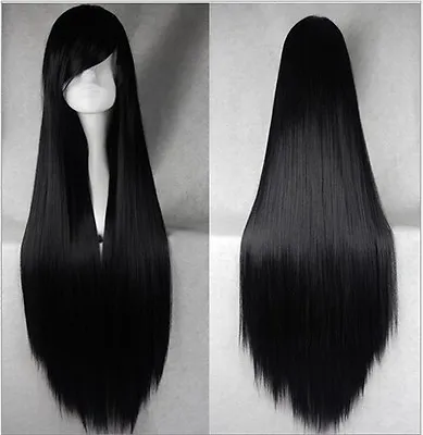 Hot Sexy 80cm Long Straight Wig Fashion Cosplay Costume Anime Hair Full Wig Hair • $14.99