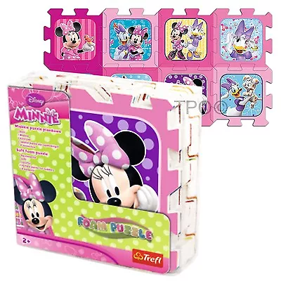 £14.99 • Buy Trefl 8 Piece Baby Kids Infant Girls Soft Foam Mat Minnie Mouse Jigsaw Puzzle