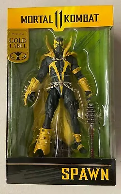 McFarlane Mortal Kombat Spawn Curse Of Apocalypse Variant Gold Label Figure MIB • $28.98