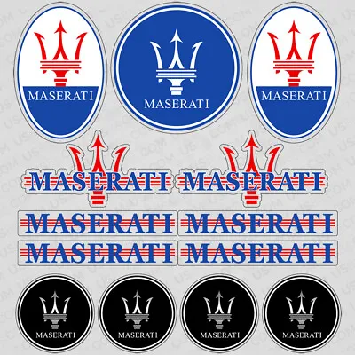 For Maserati Car Sticker 3D Decal Clear Stripes Logo Decoration Sport 13 Pattern • $9.99