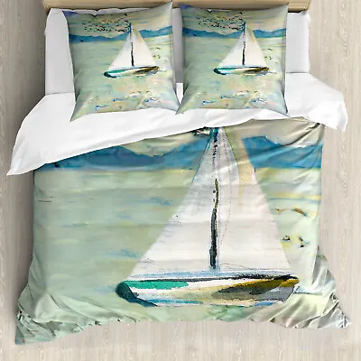 Art Duvet Cover Monet Sailing Boat • £35.99