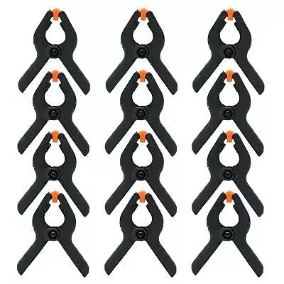 12 X Large 6'' Plastic Spring Clamps Market Stall Tarpaulin Cover Clips Grips  • £11.95