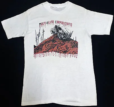 VINTAGE 80s MDC M.D.C MULTI DEATH CORPORATIONS HARDCORE PUNK ROCK TOUR T-SHIRT • $384.99