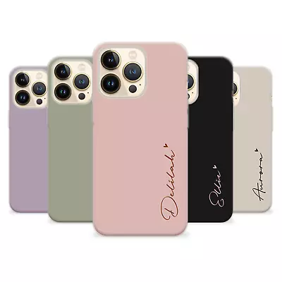 Personalised Case Custom For IPhone 15 12 Xr 14 Silicone Name Pastel Cover Phone • £6.29