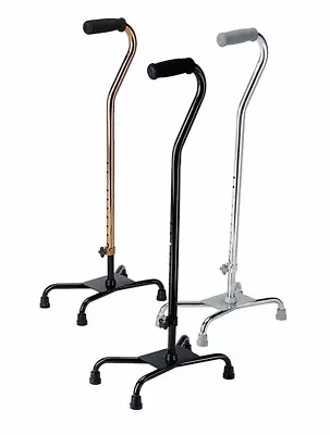 Medline Quad Cane Large Base Case Of 2 Multiple Colors Available-MDS86228 • $32.29