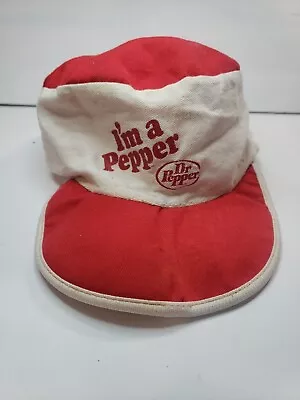 Vtg Dr Pepper Cap I'm A Pepper Patch USA Made Soda Promo AS IS Broken Bill B4 • $19.99