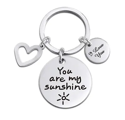 You Are My Sunshine Key Ring Couple Gift • £2