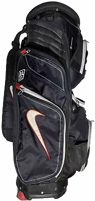 Nike E9 Golf Club Cart Bag 15-Way Club Dividers Black Red • $71.20