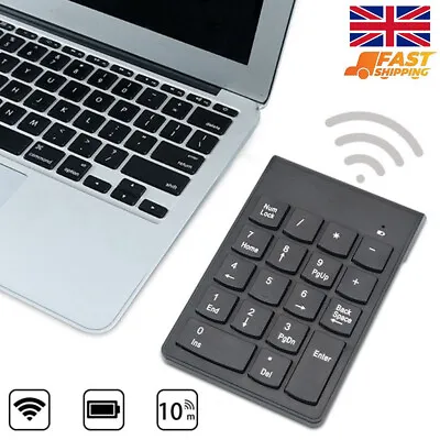 2.4Ghz Wireless Number Pad Numpad Numeric Keypad 18 Keys Keyboard For Laptop UK • £7.99