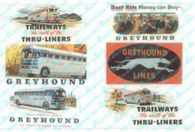 HO 1950's Vintage Bus Billboard Signs (6) • $7.53