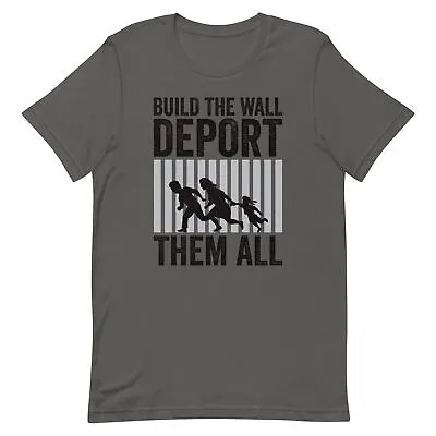 Build The Wall • Border Wall • Immigration • I Stand With Texas T-shirt • $20.95