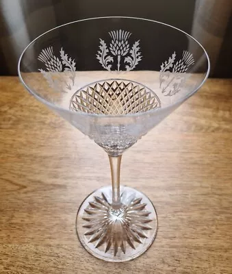  Edinburgh Thistle Design CHAMPAGNE/COCKTAIL Glass BEAUTIFUL GLASSES (Quality) • £39.50