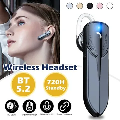 £11.59 • Buy Bluetooth 5.2 Earpiece Wireless Hands Free Earbuds Headset Sports Car Headphones