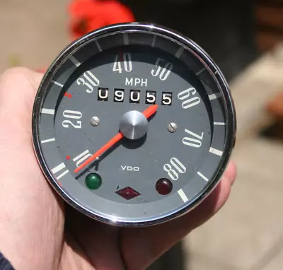 62 1962 VDO VW Vintage 80 MPH Speedometer - Date Stamped 4.62 • $109