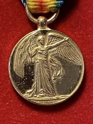 WW I . UNION Of South  AFRICA. Miniature Inter-Allied  Victory Medal. 1919. • $21