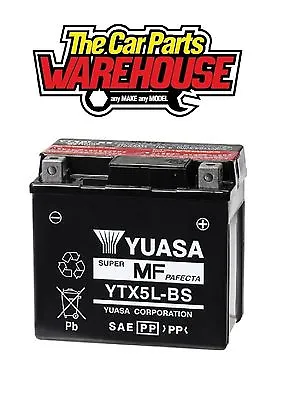 YTX5L-BS Genuine Yuasa Motorcycle ATV Quad Buggy Battery XxX With Acid Xxx • £44.95