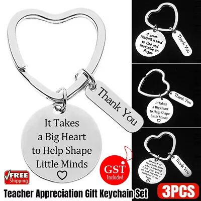 3Pcs Teacher Appreciation Gift Keychain Set For Teachers Thank You Popular NEW • $7.57