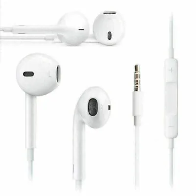 Earphones For IPhone 6 6s Plus 5s IPad Headphones Handsfree With Mic 3.5MM • £3.55