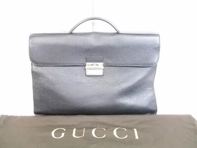 Authentic GUCCI Leather Briefcase Business Case Hand Bag #6358 • $480