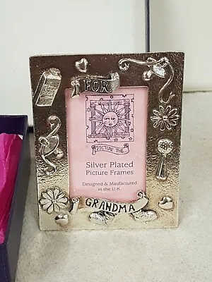 Silver Plated Miniature Photo Frame  For Grandma  By Picture This - Boxed • £8.50