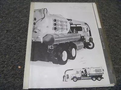 Vactor 2100 Combination Sewer Cleaner Owner Operator & Maintenance Manual • $209.30