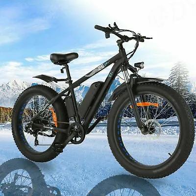 500W 26  Electric Mountain Bike Fat Tire 48V/13Ah Snow City Bicycle Commuter • $729.99