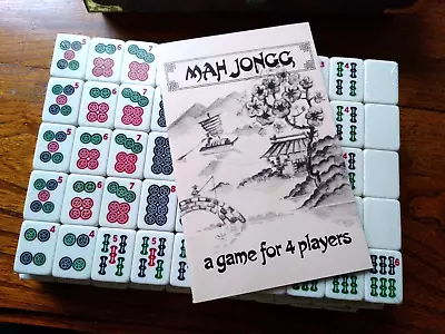 Vintage Mah Jong (Mah-Jongg) Set Game With Travel Carry Case Gibsons Games • £14.99
