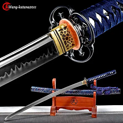 Handmade Katana Clay Tempered T10 Steel Real Hamon Sharp Japanese Samurai Sword  • $175