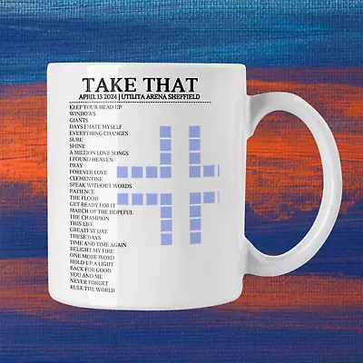 Take That Utilita Arena Sheffield April 2024 Setlist Mug - Alternate • £14.99