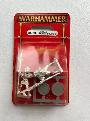 Warhammer Armoured Skeleton Halberdiers NIB METAL OOP Undead Vampire Counts • $20