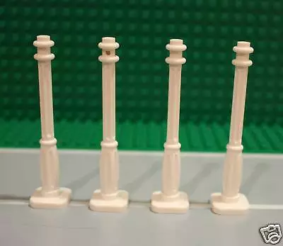 LEGO Lamp Post Set X4 2x2x7 6 Base Fabuland Pet Shop Creator Friends Diagon RARE • $25.95