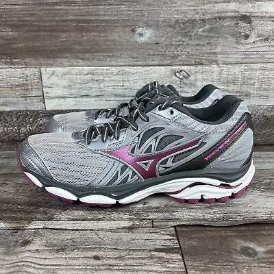 💜Mizuno Wave Inspire 14 Women's Size US 6 Athletic Running Walking Shoes Gray • $45.99