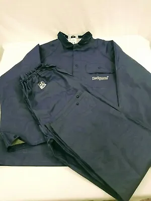 Hodgman Blue PVC Matching 2 Piece Jacket/ Pants Rain/Fishing Suit/Slicker Sz S • $24.99