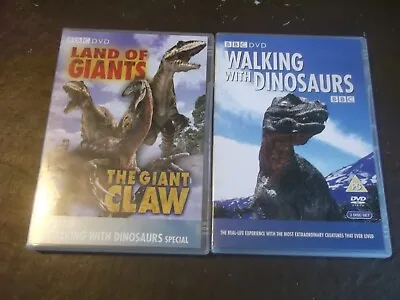 5 DVDs-WALKING WITH DINOSAURS(2dvd)/LAND OF GIANTS-GIANT CLAW/PREHISTORIC PARK • £5.99
