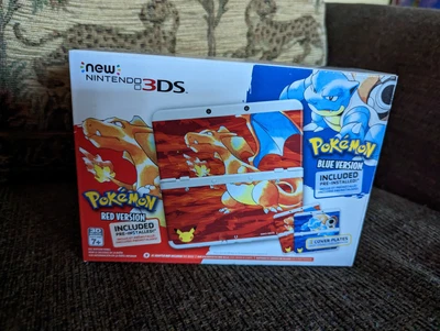 $2000 • Buy New Nintendo 3DS Pokemon 20th Anniversary Red & Blue Edition Console YW7008