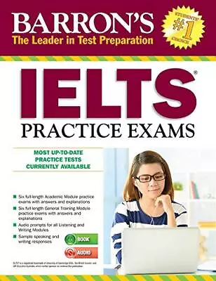 IELTS Practice Exams (Barron's Ielts Practice Exams)-Lin Loughee • £9.39