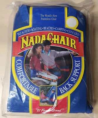 Nada Chair RoyalBlu Lumbar Back Support Sling Beach Boating Camping Concerts New • $29.94