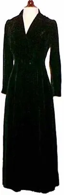 TRASHY DIVA HOLLYWOOD VELVET COAT Black Victorian Retro Vintage 20s 30s Deco • $170