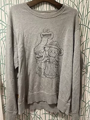 KAWS Uniqlo Sesame Street Crewneck Sweatshirt - Size L • £22