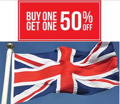 80th D-Day 6th June Large 5ft X 3ft Union Jack UK GB Flag Speedy Delivery • £5.95