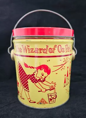 Wizard Of Oz Vintage 1950s Swift & Co 2 Lb. Metal Peanut Butter Sand Pail Bucket • $50