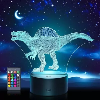 Toys For 2 3 4 5 6 7 8 Year Old Boys Girls 3D Night Light Kids Brand New Gift • £13.35